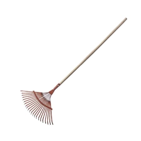 Herragro Steel Leaf Rake, 22 Tines, Wood Handle HG75550023